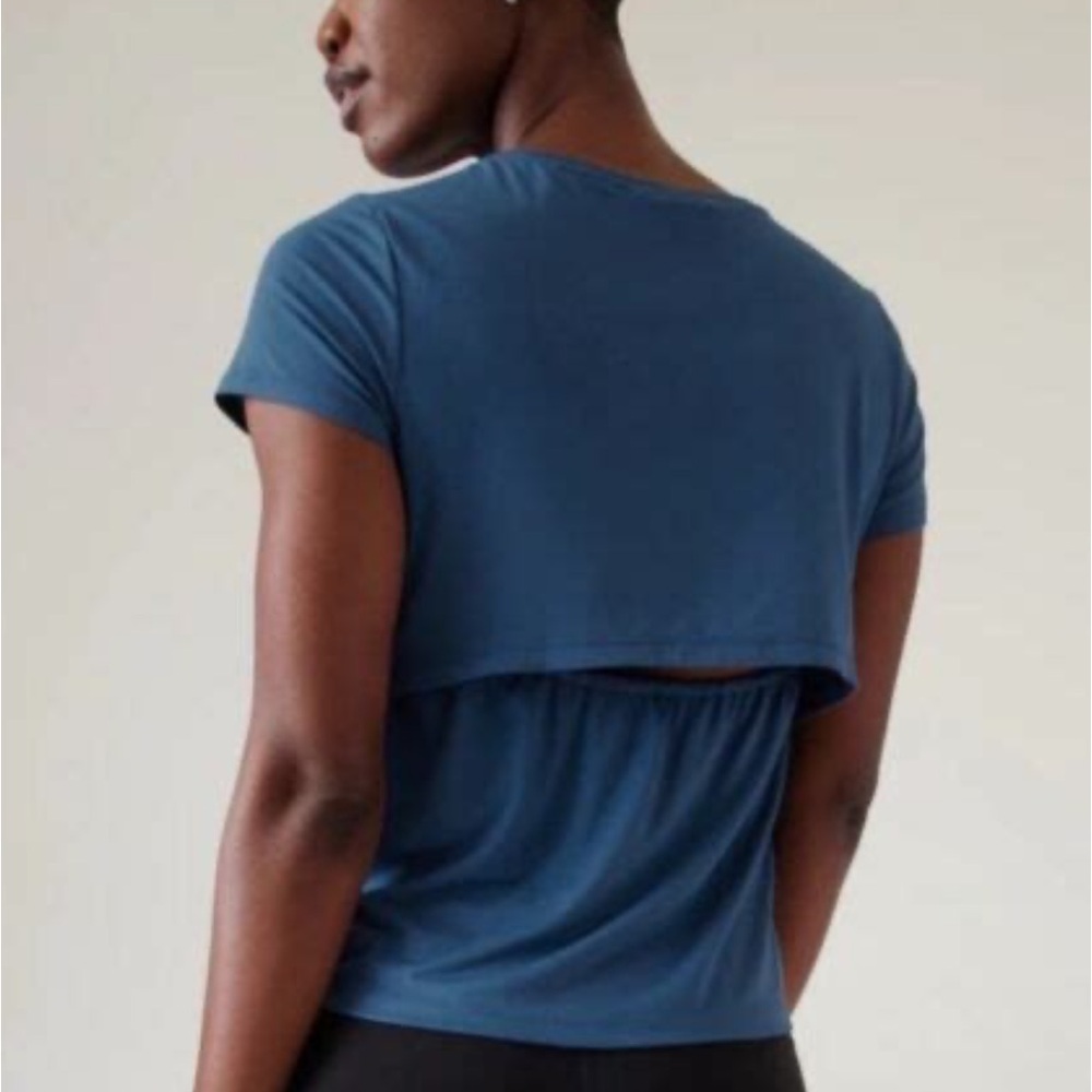 Athleta Air Out Cinch Tee UPF 25